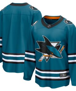San Jose Sharks Fanatics Home Breakaway Jersey  Teal