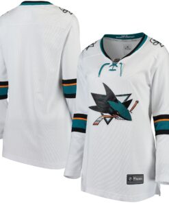 San Jose Sharks Fanatics Women_s Away Breakaway Jersey  White
