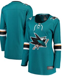 San Jose Sharks Fanatics Women_s Breakaway Home Jersey  Teal