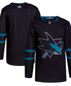 San Jose Sharks Men_s Alternate Primegreen Authentic Jersey  Black