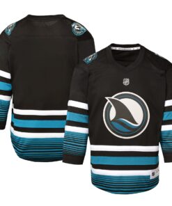 San Jose Sharks Toddler Alternate Replica Jersey  Black