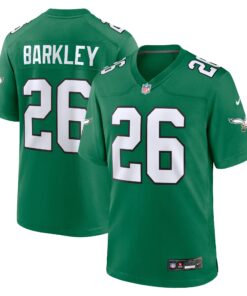 Saquon Barkley Philadelphia Eagles  Alternate Game Jersey   Kelly Green