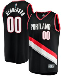 Scoot Henderson Portland Trail Blazers Fanatics Youth  Fast Break Replica Jersey - Icon Edition - Black