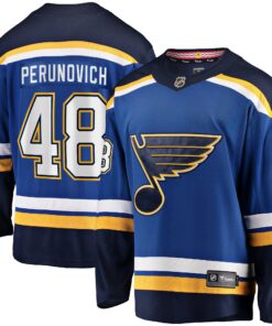 Scott Perunovich St. Louis Blues Fanatics Home Premier Breakaway Player Jersey  Blue