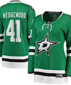 Scott Wedgewood Dallas Stars Fanatics Women_s Home Breakaway Player Jersey  Kelly Green