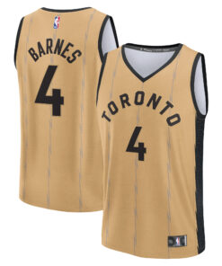 Scottie Barnes Toronto Raptors Fanatics Fast Break Jersey - Gold - City Edition