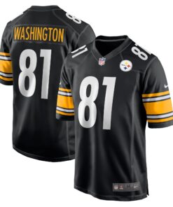 Scotty Washington Pittsburgh Steelers   Game Jersey   Black