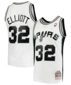 Sean Elliott San Antonio Spurs Mitchell &amp Ness 199899 Hardwood Classics Swingman Jersey - White