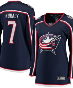 Sean Kuraly Columbus Blue Jackets Fanatics Women_s Home Breakaway Player Jersey  Navy