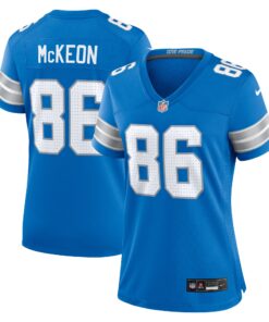 Sean McKeon Detroit Lions  Women_s Game Jersey   Blue