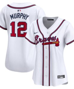 Sean Murphy Atlanta BravesWomen_s  Home Limited Player Jersey  White