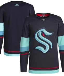 Seattle Kraken Home Authentic Primegreen Jersey  Navy