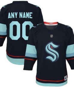 Seattle Kraken Infant Home Replica Custom Jersey  Navy