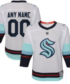 Seattle Kraken Youth Away Replica Custom Jersey  White