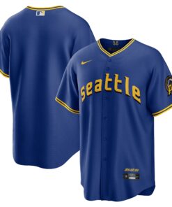  Seattle MarinersCity Connect Replica Jersey  Royal