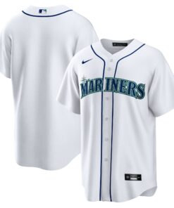 Seattle MarinersHome Replica Team Jersey  White