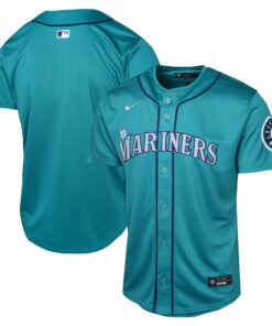 Seattle MarinersYouth Alternate Limited Jersey  Aqua