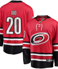 Sebastian Aho Carolina Hurricanes Fanatics Alternate Breakaway Player Jersey  Red