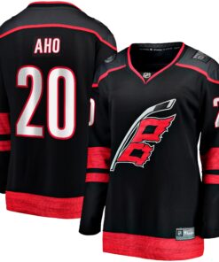 Sebastian Aho Carolina Hurricanes Fanatics Women_s Home Breakaway Player Jersey  Black
