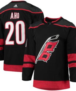 Sebastian Aho Carolina Hurricanes Home Primegreen Authentic Player Jersey  Black