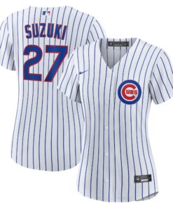 Seiya Suzuki Chicago CubsWomen_s Home Replica Jersey  White