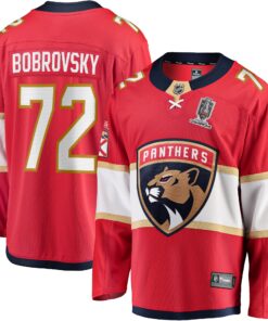 Sergei Bobrovsky Florida Panthers Fanatics Home 2024 Stanley Cup Champions Breakaway Player Jerseynbspâ€“ Red