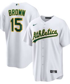 Seth Brown Oakland AthleticsHome Replica Jersey  White