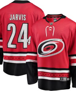 Seth Jarvis Carolina Hurricanes Fanatics Alternate Breakaway Player Jersey  Red