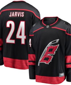 Seth Jarvis Carolina Hurricanes Fanatics Home Breakaway Jersey  Black