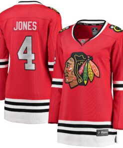 Seth Jones Chicago Blackhawks Fanatics Women_s Home Breakaway Player Jersey  Red