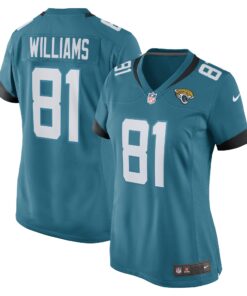 Seth Williams Jacksonville Jaguars  Women_s Game Player Jersey  Teal