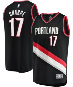Shaedon Sharpe Portland Trail Blazers Fanatics Fast Break Replica Player Jersey - Icon Edition - Black
