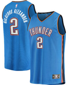 Shai Gilgeous-Alexander Oklahoma City Thunder Fanatics 202021 Fast Break Replica Player Jersey - Icon Edition - Blue