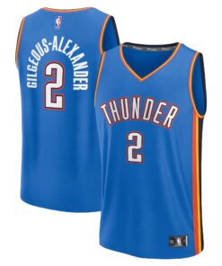 Shai Gilgeous-Alexander Oklahoma City Thunder Fanatics Fast Break Replica Player Jersey - Icon Edition - Blue