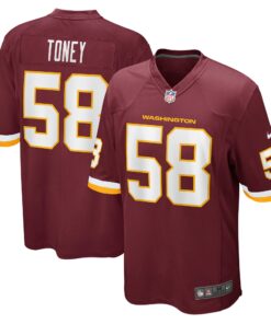 Shaka Toney Washington Football Team  Game Jersey  Burgundy