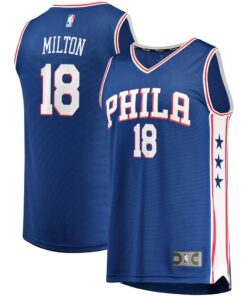 Shake Milton Philadelphia 76ers Fanatics Fast Break Replica Jersey - Icon Edition - Royal