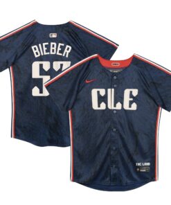 Shane Bieber Cleveland GuardiansPreschool 2024 City Connect Limited Jersey  Navy