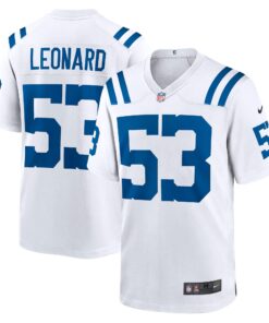 Shaquille Leonard Indianapolis Colts  Player Game Jersey  White 1