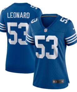 Shaquille Leonard Indianapolis Colts  Women_s Alternate Game Jersey  Royal