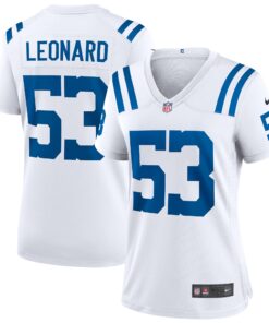 Shaquille Leonard Indianapolis Colts  Women_s Game Player Jersey  White