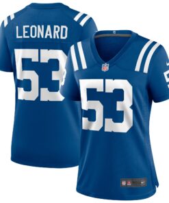 Shaquille Leonard Indianapolis Colts  Women_s Player Game Jersey  Royal