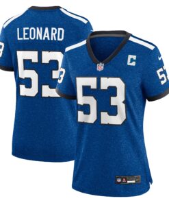 Shaquille Leonard Indianapolis Colts  Women_s Player Jersey  Blue
