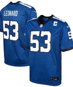 Shaquille Leonard Indianapolis Colts  Youth Game Jersey  Blue