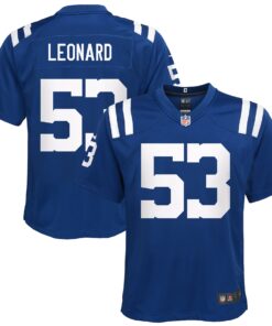 Shaquille Leonard Indianapolis Colts  Youth Game Jersey  Royal