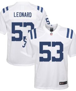 Shaquille Leonard Indianapolis Colts  Youth Game Jersey  White