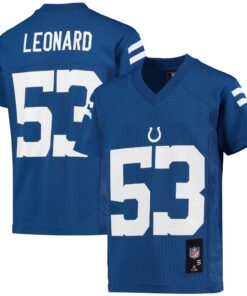 Shaquille Leonard Indianapolis Colts Youth Replica Player Jersey  Royal