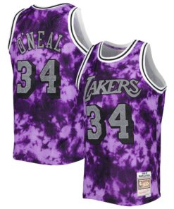 Shaquille O'Neal Los Angeles Lakers Mitchell &amp Ness 199697 Galaxy Swingman Jersey - Purple