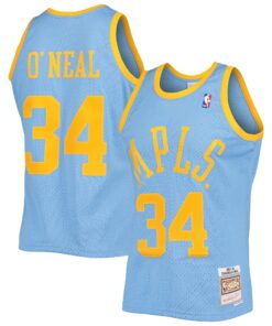 Shaquille O'Neal Los Angeles Lakers Mitchell &amp Ness 200102 Hardwood Classics Swingman Jersey - Powder Blue