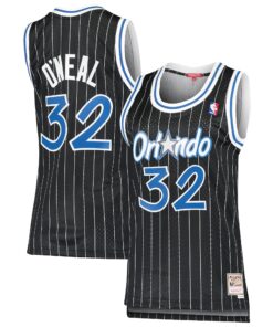 Shaquille O'Neal Orlando Magic Mitchell &amp Ness Women's 199596 Hardwood Classics Swingman Jersey - Black