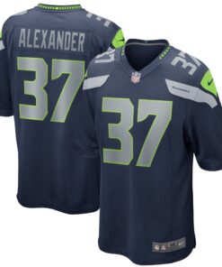 Shaun Alexander Seattle Seahawks  Game Retired Player Jersey  College Navy